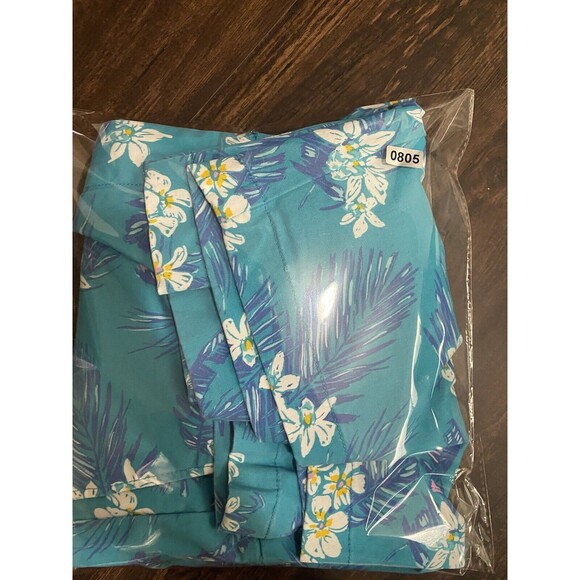 Vineyard Vines Men's 37 Breaker Shorts Palm Tree Pattern 8.5 inch Inseam Blue - Picture 10 of 10